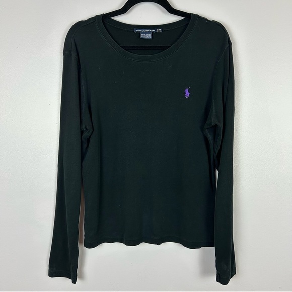 Ralph Lauren Sport Black Long Sleeve Tee Size XL - Picture 2 of 12